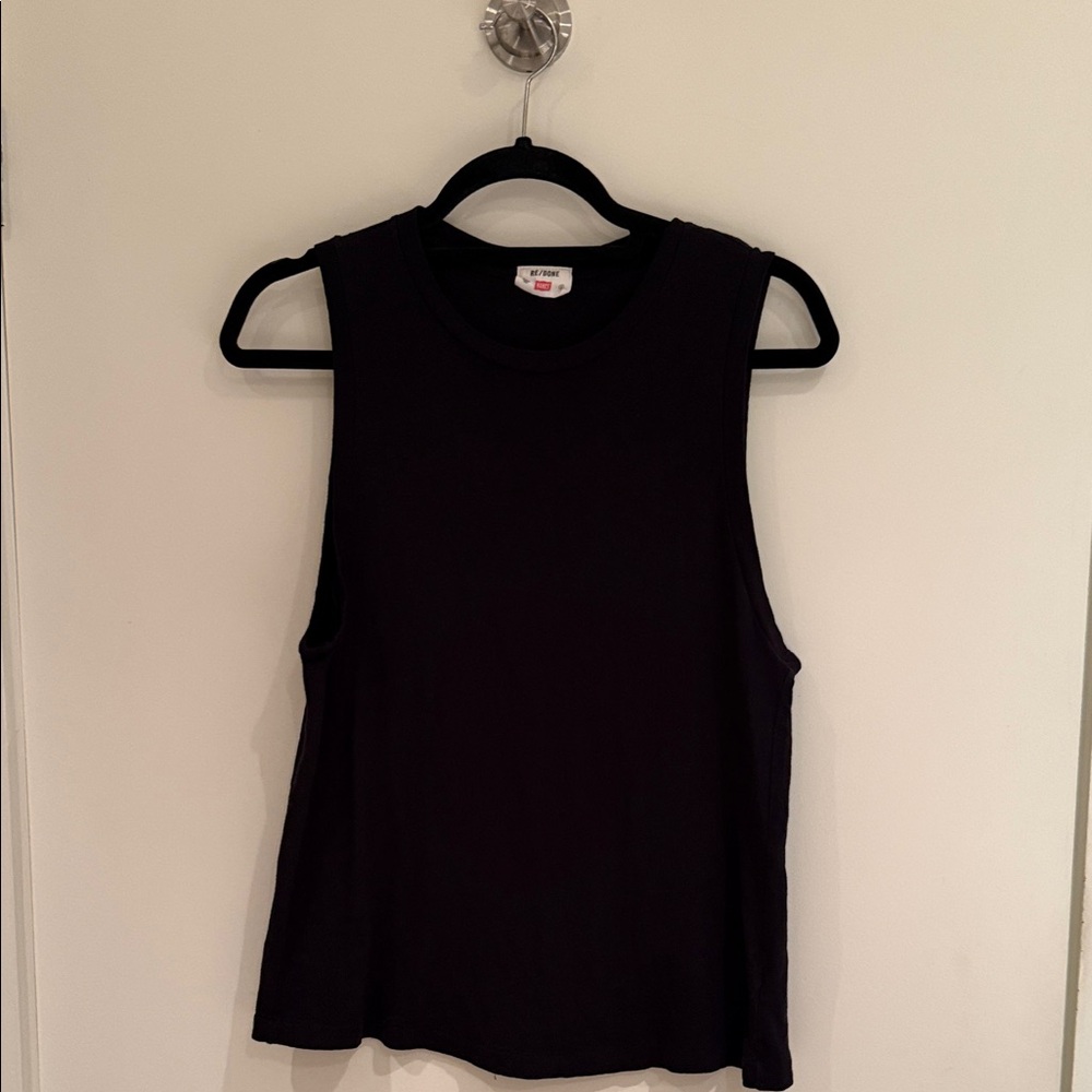 Re/Done Black Muscle Tee